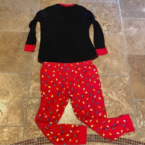 SECRET TREASURES Teens Christmas Pajamas Set Fleece Navidad Size L(12/14)-Unisex - Picture 5 of 6